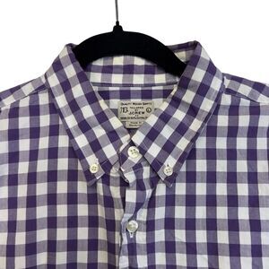 J. Crew purple Large Vintage quality woven Gingham Shirt